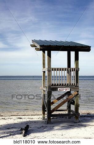 Lifeguard Stand at the Beach View Large Photo Image Stock Image - Lifeguard Stand at the Beach. Fotosearch