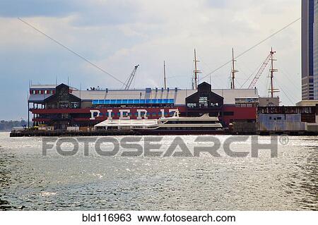 Stock Image - Loading Dock at a Pier. Fotosearch
