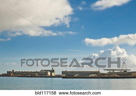 Loading Docks at a Seaport View Large Photo Image Stock Photo - Loading Docks at a Seaport. Fotosearch