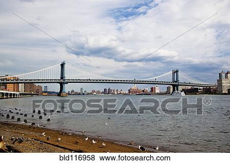 Stock Photo - Manhattan Bridge. Fotosearch