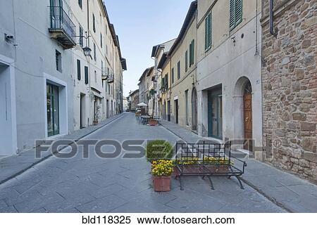 Medieval Street at Dawn View Large Photo Image Stock Photography - Medieval Street at Dawn. Fotosearch