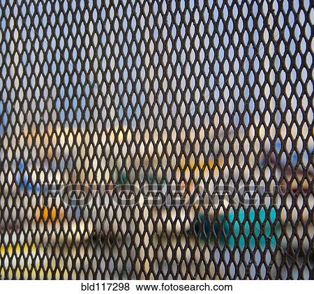 Metal Fencing View Large Photo Image Stock Photo - Metal Fencing. Fotosearch