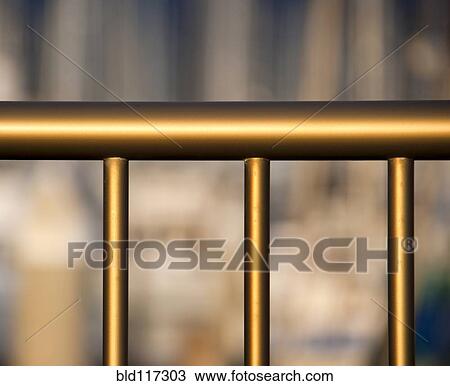Stock Image - Metal Railing. Fotosearch