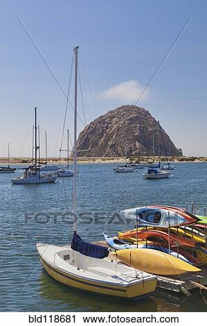 Morro Rock is a large volcanic plug in Morro Bay View Large Photo Image Stock Image - Morro Rock is a large volcanic plug in Morro Bay. Fotosearch