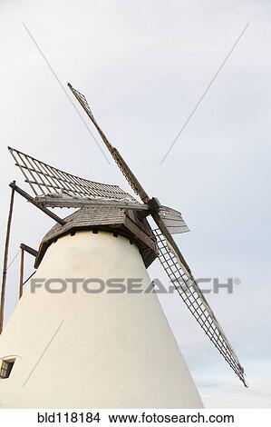 Old Windmill Exterior View Large Photo Image Picture - Old Windmill Exterior. Fotosearch