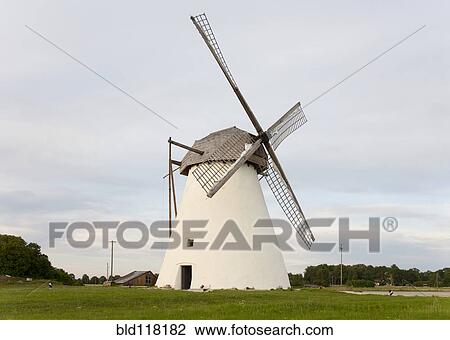 Old Windmill Exterior View Large Photo Image Stock Image - Old Windmill Exterior. Fotosearch