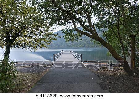 Olympic National park, Crescent Lake Lodge View Large Photo Image Stock Photo - Olympic National park, Crescent Lake Lodge. Fotosearch