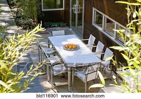 Outdoor Dining Table View Large Photo Image Stock Image - Outdoor Dining Table. Fotosearch