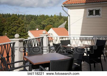 Outdoor Seating on a Patio View Large Photo Image Stock Image - Outdoor Seating on a Patio. Fotosearch