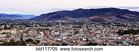 Panoramic Cityscape of Oaxaca View Large Photo Image Stock Photography - Panoramic Cityscape of Oaxaca. Fotosearch