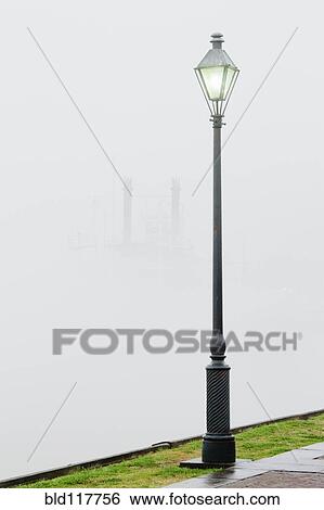 Park Street Lamp in the Fog View Large Photo Image Stock Photograph - Park Street Lamp in the Fog. Fotosearch
