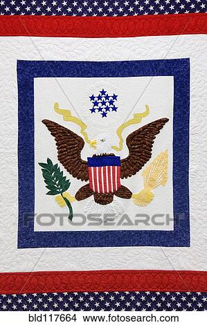 Patriotic Quilt View Large Photo Image Picture - Patriotic Quilt. Fotosearch