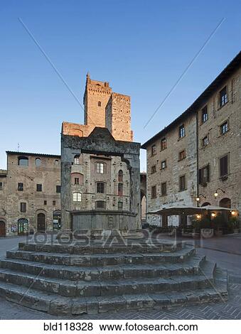 Piazza della Cisterna View Large Photo Image Stock Photo - Piazza della Cisterna. Fotosearch