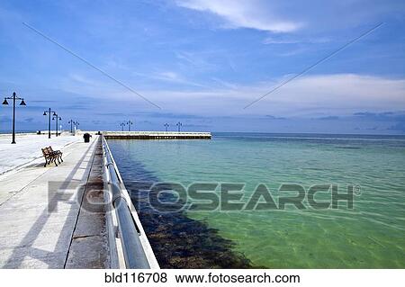 Stock Photo - Pier on the Florida Coast. Fotosearch