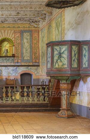 Pulpit in Chapel at Mission La Purisima State Historic Park View Large Photo Image Stock Photo - Pulpit in Chapel at Mission La Purisima State Historic Park. Fotosearch