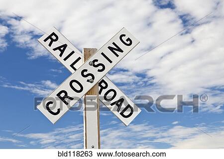 Railroad Crossing Sign View Large Photo Image Stock Image - Railroad Crossing Sign. Fotosearch