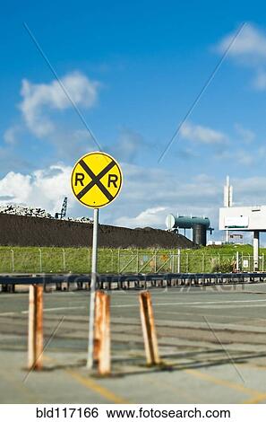 Railroad Crossing Sign View Large Photo Image Stock Photograph - Railroad Crossing Sign. Fotosearch