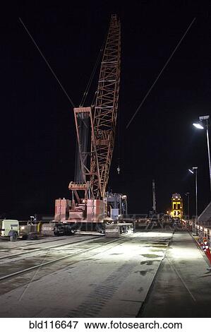 Red Construction Crane View Large Photo Image Stock Photo - Red Construction Crane. Fotosearch