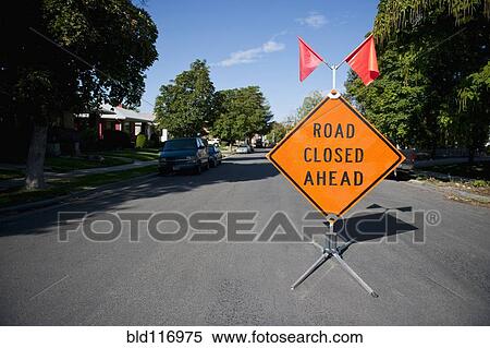 Stock Photography - Road Closed Sign. Fotosearch