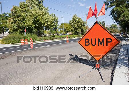 Stock Image - Road Construction on City Street. Fotosearch