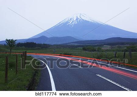 Road Near Mount Fuji View Large Photo Image Picture - Road Near Mount Fuji. Fotosearch