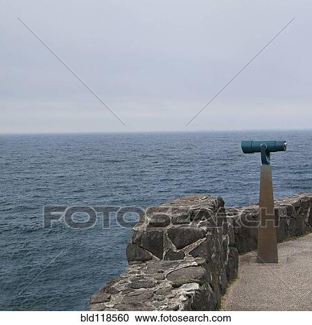 Rocky viewpoint with a telescope View Large Photo Image Stock Image - Rocky viewpoint with a telescope . Fotosearch