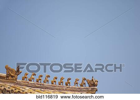 Rooftop Statues View Large Photo Image Stock Photo - Rooftop Statues. Fotosearch