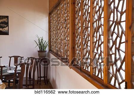 Room Interior With Wooden Ornamental Screen View Large Photo Image Stock Image - Room Interior With Wooden Ornamental Screen. Fotosearch