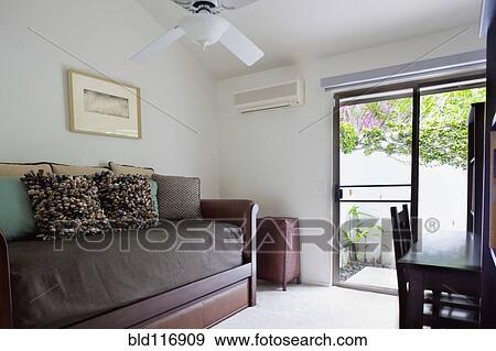 Room With a Sofa Bed View Large Photo Image Stock Photo - Room With a Sofa Bed. Fotosearch