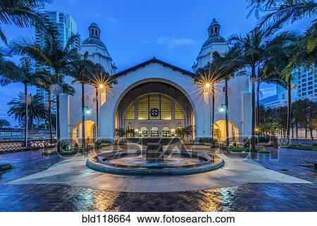 Picture - Santa Fe train station. Fotosearch