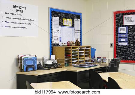 School Teacher's Desk View Large Photo Image Picture - School Teacher's Desk. Fotosearch