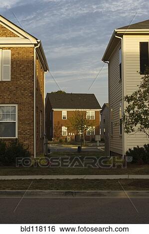 Separation Between Homes View Large Photo Image Stock Photograph - Separation Between Homes. Fotosearch