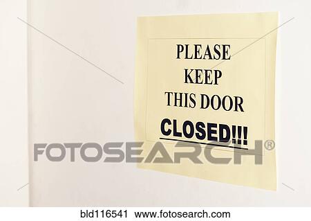 Sign on Door View Large Photo Image Stock Image - Sign on Door. Fotosearch