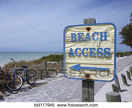 Sign Showing the Way to the Beach View Large Photo Image Stock Photography - Sign Showing the Way to the Beach. Fotosearch