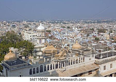 Skyline of Udaipur with City Palace in Foreground View Large Photo Image Stock Image - Skyline of Udaipur with City Palace in Foreground. Fotosearch