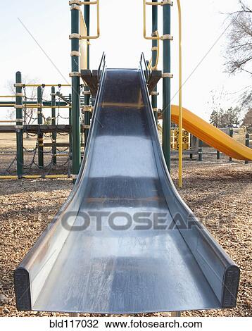 Stock Image - Slide and Playground Equipment. Fotosearch