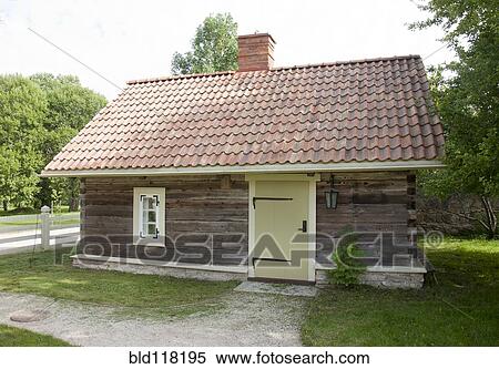 Small Wood Building View Large Photo Image Stock Photography - Small Wood Building. Fotosearch