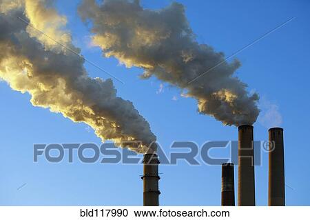 Smokestacks Billowing Smoke View Large Photo Image Stock Image - Smokestacks Billowing Smoke. Fotosearch