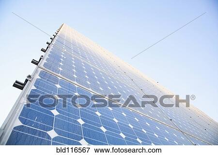 Stock Photo - Solar Panels and Blue Sky. Fotosearch