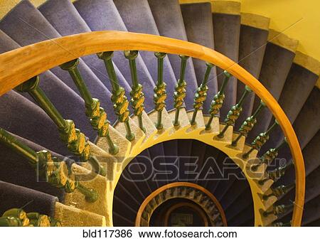 Spiral Staircase View Large Photo Image Stock Photograph - Spiral Staircase. Fotosearch