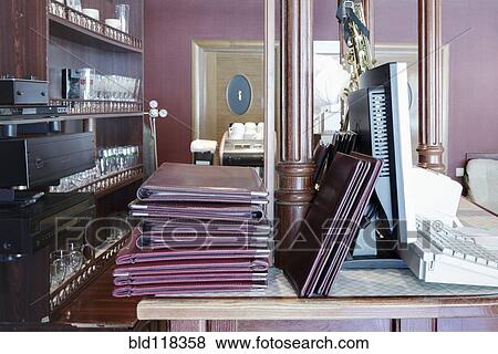 Stock Photo - Stack of Restaurant Menus. Fotosearch