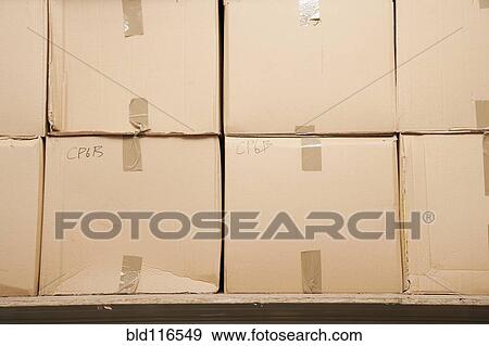 Stock Photo - Stacks of Boxes. Fotosearch