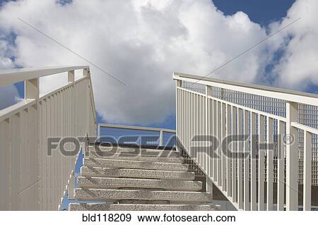 Stairs and Clouds View Large Photo Image Stock Photo - Stairs and Clouds. Fotosearch