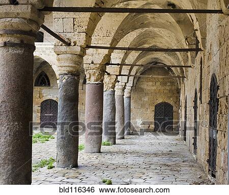 Stone Columns and Doors of Khan al-Umdan View Large Photo Image Stock Photograph - Stone Columns and Doors of Khan al-Umdan. Fotosearch
