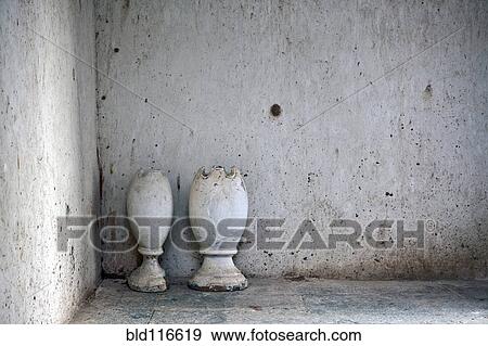Stock Photo - Stone Vases in the Monsoon Palace. Fotosearch