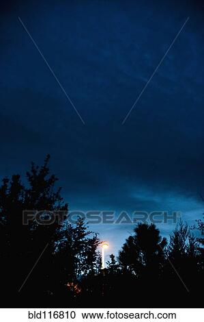 Stock Image - Streetlamp at Dusk. Fotosearch