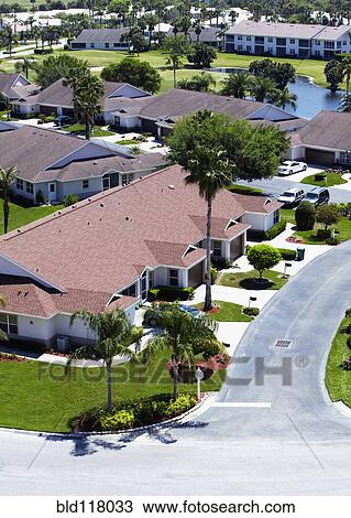 Stock Image - Suburban Community. Fotosearch