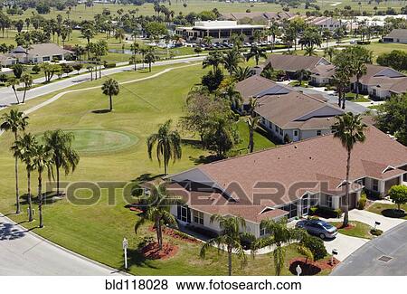Suburban Community View Large Photo Image Stock Photo - Suburban Community. Fotosearch