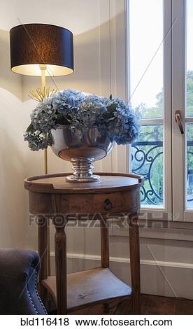 Table With Silver Bowl View Large Photo Image Stock Photo - Table With Silver Bowl. Fotosearch