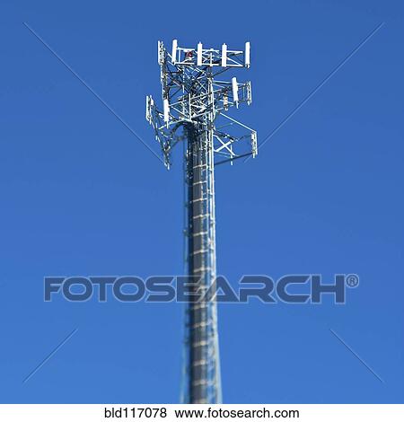 Telecommunications Tower View Large Photo Image Stock Photo - Telecommunications Tower. Fotosearch